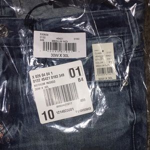 Pacsun Men’s Skinny Distressed Jeans,Medium Indigo